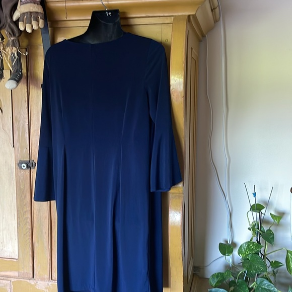 Navy office attire dress - Picture 3 of 4